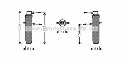 AVA QUALITY COOLING cnd234 -  Осушитель, кондиционер